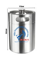 5L stainless steel screw beer bottle / malt / yeast / hops / Home Brew