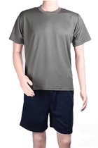 Short Sleeve Half Sleeve Summer Round Neck Shorts Physical Training Suit Training Shirt Breathable Sweat Quick Dry