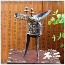 Ancient Wind Antique Ancient Wine Cup Shadow Building Childrens Ancient Dress Writing Real Photography Props Stage China Wind Hanfu Props