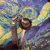 Handmade Bull Leather Retro Yamaha Quick Hawks Jubilee Jubilee Fight Scooter z4 Key sleeve protective sleeve