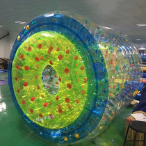 Mobile childrens park transparent thick water roller walking ball parent-child single hand boat inflatable pool manufacturer