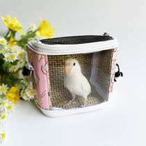 Small Parrot Bird out bag cage breathable cage bag hamster box strap large skylight carrying bag mini cage