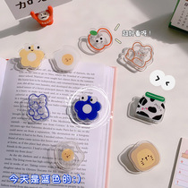 Acrylic folder ins Wind cartoon ticket folder file information fixing clip examination clip multi-function hand account clip
