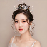 2019 new wedding super fairy simple Korean bridal headdress wedding dress hair accessories