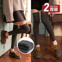 Knee socks Childrens midline socks in autumn and winter thickened Terry to keep warm calf knee pads