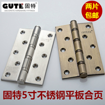Gute 5 inch 4 bearing 304D stainless steel door hinge folding flat hinge door hinge single price