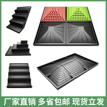 Supermarket fresh vegetable mat fruit store shelf display props false bottom slope display cabinet plastic pile head ladder shape