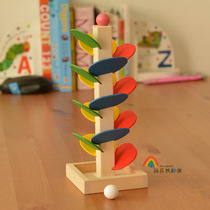 Childrens Gift puzzle outlet Exercise Baby Eye flexible multilayer petal slide track Rolling ball ball