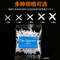 Tile clip cross 1mm1 5mm2mm2 5mm3mm seam tile plastic cross card paste tile seam card