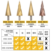 Open hole artifact pagoda drill bit step turn head Punch plate expand galvanized steel pipe drill stainless steel plate