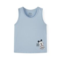 Babou Boy Summer Simple Joker cute cartoon printed casual vest (two pieces)