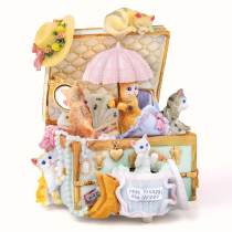 Cat Music box Music box creative gift for girlfriend girl child birthday gift Girl classmate Sky city