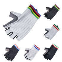 aero pneumatic striped riding gloves bicycle bike mountain bike sports gloves non-slip shockproof breathable