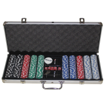 11 5G face value chips 500 pieces of aluminum box set baccarat game coins Texas Holdem chips digital chips