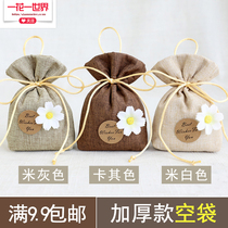 Sachet bag empty bag ancient style lavender sachet thickened storage bag custom logo Wenplay jewelry cotton linen bag