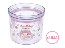 Genuine Sanrio KITTY Melody Gemini sealed snack storage jar cartoon desktop transparent storage tank