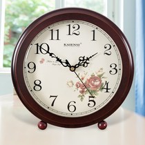 Creative modern simple living room small seat clock desk clock fashion silent bedroom bedside ornaments pastoral quartz clock