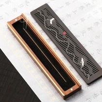 Brand wooden agarwood incense burner Zen antique antique burning incense set Buddha equipment incense box lying incense burner sandalwood thread