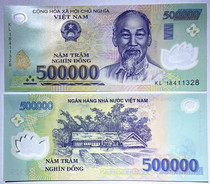 New Asia UNC Vietnam 500,000 Dong Vietnam 500,000 Plastic Banknotes Foreign Coins