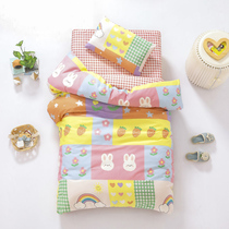 Kindergarten quilt set three pieces of cotton cotton bedding pure cotton sleeping baby nap cot six pieces of cot containing core