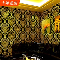 KTV wallpaper cabaret flash wall cloth reflective luminous special box golden golden European background wall paper
