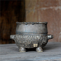 Sichuan beef ear ceramic multi-meat flowerpot factory quick suction breathable mineral glaze handmade unique personality simple special shape hand pinch