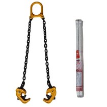 Bucket iron hook horizontal oil drum pliers double chain clip durable metal iron forklift hook new universal bucket ton