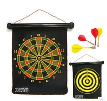 Dart board set magnetic dart target oversized double-sided flocking magnetic dart target child safety darts