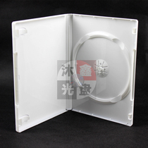 Rectangular single-disc CD DVD box milky white single-sided box CD box CD box with outer film can be inserted