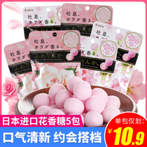 Japan imported Kracie Kana treasure soft candy Net red dating kissing sugar cherry blossom flavor mixed breath fresh