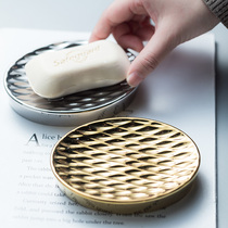 Light luxury ceramic soap dish INS toilet hotel bathroom restaurant high grade soap porcelain soap box ornaments