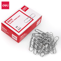 Del 0050 paper clip student clip clip paper clip book clip office invoice clip pin large round needle 50mm