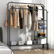 Drying rack Metal hanger Floor bedroom folding indoor single pole coat rack drying rack household simple hanger