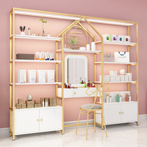 With Lamp Cosmetics Products Display Case Products Display Multilayer Mother & Baby Shop Merchandise Live Shelf Show Shelf