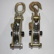 Electric high-speed lifting iron block all-steel bearing hoisting hook pulley anti-smashing overhead sliding