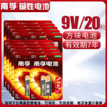 Nanfu smoke alarm battery 9V square laminated nine volt square smoke detection sensor battery thermometer
