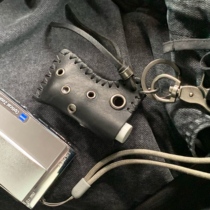 Mirenbu Charming Cloth Key Bag Lighter Cover Leather Cover Head Layer Soft Bull Leather Hollowed-out Design