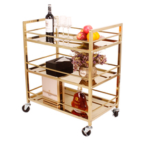 Three-story wine truck hotel service cart high-end tea truck restaurant titanium dining car