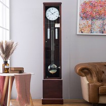 European-style floor clock German Hemler movement floor clock living room about solid wood clock mechanical clock