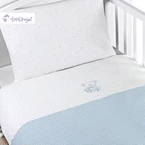Foreign trade tail single knitted cotton baby quilt cover pillowcase cotton baby quilt cover childrens bedding two-piece gift box