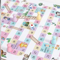 Children Tossing Sieves Game Chess Labyrinth Wooden Parenting Chess Games Table Jumping Checkers Toy Chess Tabletop Interaction