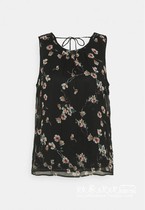 UK 05 17 Z 2021 new summer womens print sleeveless pullover top chiffon shirt