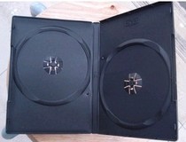 14 cv disc box rectangular black CD box DVD box double disc with film can hold inserts