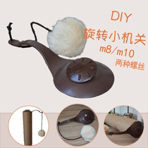 Rotating lob DIY homemade cat crawler cat scratch board sisal pillar cat tree cat frame accessories cat grind toy