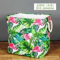 Household oversized foldable drawstring drawstring closure clothes quilt bag square dirty clothes basket storage box storage basket