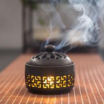 Ceramic agarwood electronic incense burner adjustable greenhouse incense burner incense household aromatherapy lamp plug-in light luxury ornaments