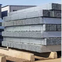 Galvanized square pipe hollow steel pipe hot-dip galvanized square pipe 100x100 iron pipe Q235 black square pipe non-weld pipe