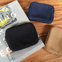 New Day Train WALLET SMOKY KEY BAG Canvas Zero Wallet male and female retro hands with small coins