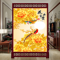 Chinese solid wood screen partition wall living room porch office hotel seat screen double bedroom shelter home decoration