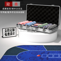 Yingxin brand new 14g clay Texas Holdem chip set can be customized to design Baccarat Mahjong chess and card room